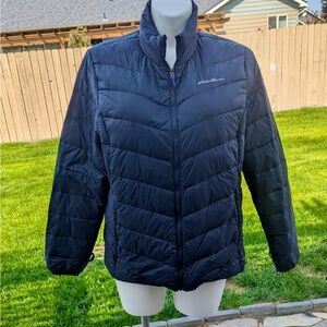 Eddie Bauer Women's Dark Blue Quilted Puffer Jacket